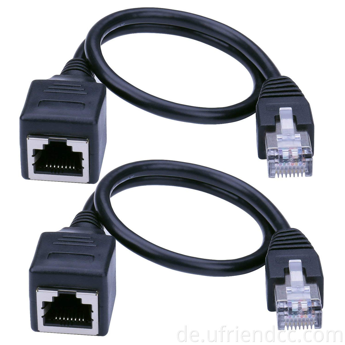RJ45 1 männliches bis 2 weiblicher Lan -Ethernet -Splitter -Adapterkabel